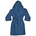 Accappatoio Con Cappuccio In Morbida Spugna Mod. Sophie Tinta Unita Vari Colori Xl Nautical Blue - Foto miniatura 1