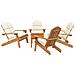 Set Salotto Da Giardino Adirondack 5pz Legno Massello Di Acacia - Foto miniatura 2