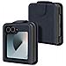 Cover Per Samsung Z Flip6 Pelle Vegan Pieghevole Linguetta Magnetica - Foto miniatura 2