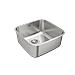 Lavello Sottopiano BE 40.40 Plus Quadrato 1 Vasca Acciaio Inossidabile - Foto miniatura 4