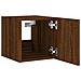 Mobili TV a Parete con Luci LED 2pz Rovere Marrone 30,5x35x30cm - Foto miniatura 2