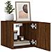 Mobili TV a Parete con Luci LED 2pz Rovere Marrone 30,5x35x30cm - Foto miniatura 4