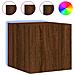 Mobili TV a Parete con Luci LED 2pz Rovere Marrone 30,5x35x30cm - Foto miniatura 5