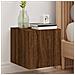 Mobili TV a Parete con Luci LED 2pz Rovere Marrone 30,5x35x30cm - Foto miniatura 7