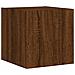 Mobili TV a Parete con Luci LED 2pz Rovere Marrone 30,5x35x30cm - Foto miniatura 9
