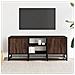 Mobile Tv Rovere Marrone 100x35x41 Cm Legno Multistrato Metallo - Foto miniatura 3