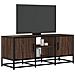 Mobile Tv Rovere Marrone 100x35x41 Cm Legno Multistrato Metallo - Foto miniatura 1