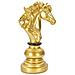 Scultura Scacchi 13 - Oro - Poliresina - 14x11x27 Cm - Foto miniatura 1