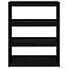 Lusso Casadino -  Libreria/divisorio Nero 80x30x103,5cm In Legno Massello Di Pino - Foto miniatura 4