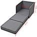 Lusso Casadino -  Poltrona Letto Convertibile Grigio Chiaro In Tessuto - Foto miniatura 7