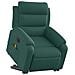 Poltrona Alzapersona Massaggiante Elettrica Verde Scuro Tessuto - Foto miniatura 2