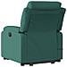 Poltrona Alzapersona Massaggiante Elettrica Verde Scuro Tessuto - Foto miniatura 4