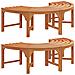panchina da esterno in legno di eucalipto 160 cm - Foto miniatura 1