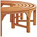 panchina da esterno in legno di eucalipto 160 cm - Foto miniatura 5