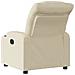 Poltrona Reclinabile in Tessuto Crema - Foto miniatura 3