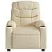Poltrona Reclinabile in Tessuto Crema - Foto miniatura 6