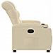 Poltrona Reclinabile in Tessuto Crema - Foto miniatura 7