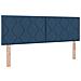 Letto Box Spring con materasso Blu 140x190 cm Tessuto - Foto miniatura 7