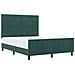 Struttura del Letto Verde Scuro 160x200 cm Velluto - Foto miniatura 1