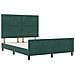 Struttura del Letto Verde Scuro 160x200 cm Velluto - Foto miniatura 6