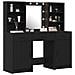 Set da Toeletta 3 Pezzi  in Legno Ingengerizzato Nero - Foto miniatura 3