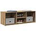 Scarpiera Rovere Artigianale 105x35x35 cm in Legno Multistrato - Foto miniatura 2