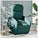 Poltrona Alzapersona Massaggiante Elettrica Verde Scuro Tessuto - Foto miniatura 2