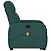 Poltrona Alzapersona Massaggiante Elettrica Verde Scuro Tessuto - Foto miniatura 6