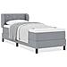 Letto box spring con materasso Grigio chiaro 80 x 200 cm - Foto miniatura 4