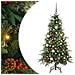 Albero di Natale Artificiale con Rami Pieghevoli Verde 150 cm - Foto miniatura 1