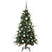 Albero di Natale Artificiale con Rami Pieghevoli Verde 150 cm - Foto miniatura 5