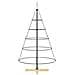 Albero a Cono di Natale con supporto Nero 125 cm Acciaio - Foto miniatura 6