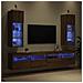Mobiletti TV a parete 2 pcs Rovere artigianale - Foto miniatura 5