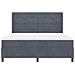 Letto a molle con materasso Grigio scuro 180 x 200 cm Velluto - Foto miniatura 8