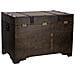 Baule Di Legno Marrone Scuro 75x74x51 Cm - Foto miniatura 4