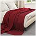 Coperta Rosso Bordeaux 240 x 220 cm Panno - Foto miniatura 3