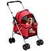 Passeggino per Cani Pieghevole Rosso 76x50x100cm Tessuto Oxford - Foto miniatura 2