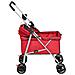 Passeggino per Cani Pieghevole Rosso 76x50x100cm Tessuto Oxford - Foto miniatura 6