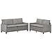 Set di divani 2 pcs Grigio Chiaro Velluto - Foto miniatura 1