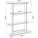 Scaffale da parete A parete Marrone 100 x 20 x 126 cm - Foto miniatura 7