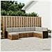 Set di divani da esterno 6 pcs Naturale e Grigio Chiaro - Foto miniatura 2