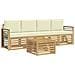Set divani Legno di Acacia Massello - Foto miniatura 1