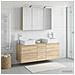 Set di mobili per il bagno 4 pcs Rovere Sonoma - Foto miniatura 4