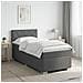 Letto box spring con materasso Grigio Scuro 100 x 200 cm - Foto miniatura 3