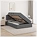 Letto con contenitore LED e materasso Grigio Scuro 120 x 200 cm - Foto miniatura 2