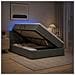 Letto con contenitore LED e materasso Grigio Scuro 120 x 200 cm - Foto miniatura 4