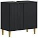 Armadio per Lavabo da Bagno ARNHEM Nero 59,5 x 31,5 x 59 cm - Foto miniatura 1