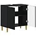 Armadio per Lavabo da Bagno ARNHEM Nero 59,5 x 31,5 x 59 cm - Foto miniatura 3