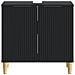 Armadio per Lavabo da Bagno ARNHEM Nero 59,5 x 31,5 x 59 cm - Foto miniatura 4