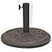 Base Per Parasole Circolare In Resina Bronzo 9 Kg - Foto miniatura 4